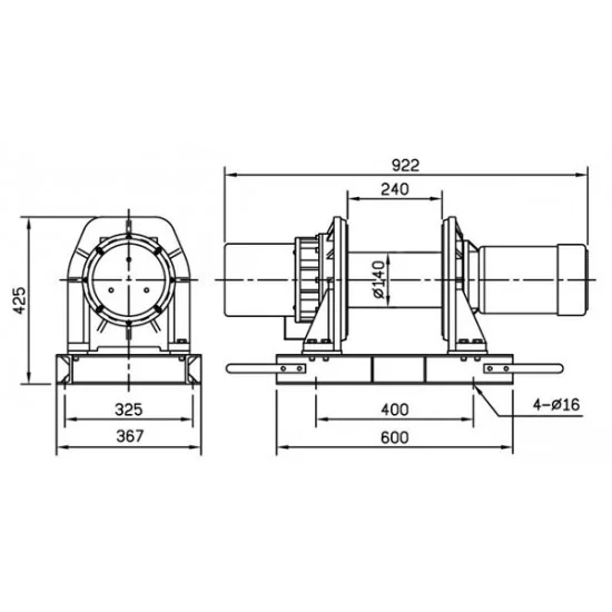 COME UP CWG-30151 | Three-phase wire rope hoist | 500 kg COME UP CWG-30151 | Three-phase wire rope hoist | 500 kg - Kapountalis