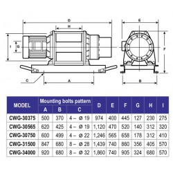 COME UP CWG-30750 | Three-phase wire rope hoist | 2200 kg COME UP CWG-30750 | Three-phase wire rope hoist | 2200 kg