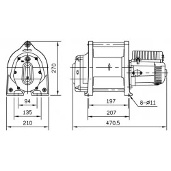 COME UP CWL-200L | Single-phase wire rope winch | 200 kg COME UP CWL-200L | Single-phase wire rope winch | 200 kg
