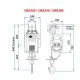 CWS-DKL--500 Wire rope hoist 18m*5mm 500kg 220V - Kapountalis
