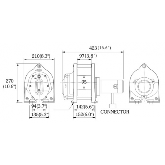 COME UP DH-300(A) | Electric wire rope hoist low voltage brushless | 300 kg COME UP DH-300(A) | Electric wire rope hoist low voltage brushless | 300 kg - Kapountalis