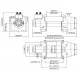 COME UP HV-8 | Hydraulic Worm Gear Winch | 3630 kg - Kapountalis
