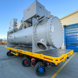 ITALCARRELLI P700E MULTI-DIRECTIONAL SELF-PROPELLED TRANSPORTERS WITH LOAD CAPACITY FROM 10 TO 50 TONS AND MORE 