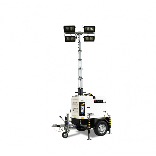 ITALTOWER LIGHTING TOWER WITH POWER GENERATOR & HYDRAULIC LIFTING SYSTEM ASTRID PRO UP TO 8.5M ILLUMINATED AREA 9300SQM - Kapountalis