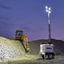 ITALTOWER LIGHTING TOWER WITH POWER GENERATOR & HYDRAULIC LIFTING SYSTEM ASTRID PRO UP TO 8.5M ILLUMINATED AREA 9300SQM