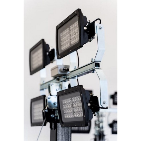 ITALTOWER LIGHTING TOWER WITH MANUAL LIFTING SYSTEM BARROWTOWER UP TO 5.5M - ILLUMATED AREA UP TO 4700 SQM - Kapountalis