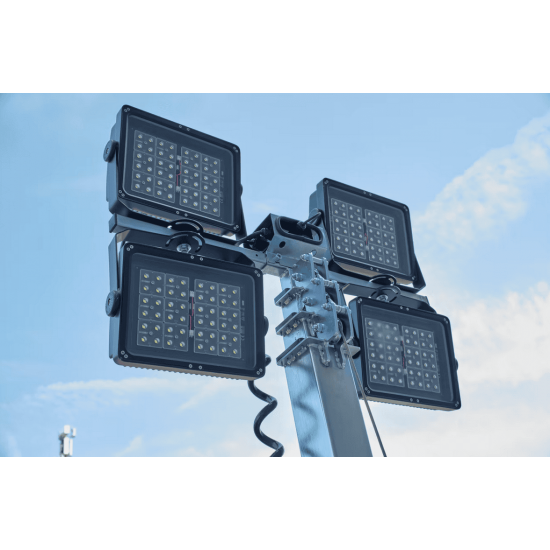 ITALTOWER SOLAR LIGHTING TOWER WITH MANUAL LIFTING SYSTEM FULL SOLAR UP TO 7M - ILLUMATED AREA UP TO 3000 SQM - Kapountalis