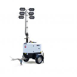 ITALTOWER LIGHTING TOWER WITH POWER GENERATOR & HYDRAULIC LIFTING SYSTEM  MANTIS EVO UP TO 7M ILLUMINATED AREA 7000 SQM