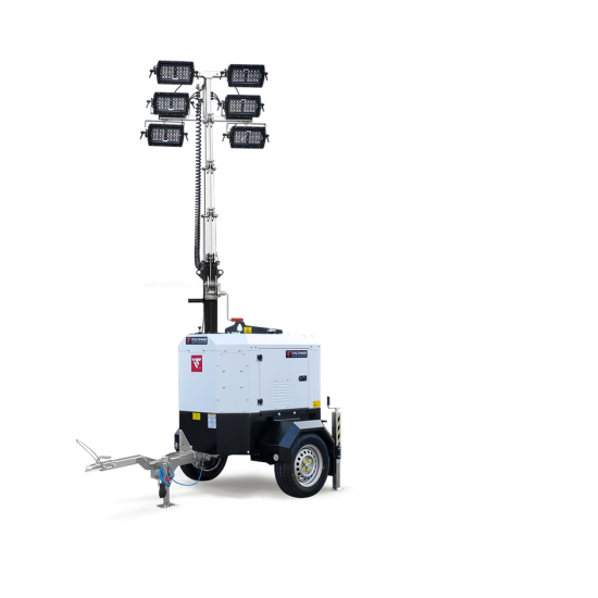 ITALTOWER LIGHTING TOWER WITH POWER GENERATOR & HYDRAULIC LIFTING SYSTEM MANTIS EVO UP TO 7M ILLUMINATED AREA 7000 SQM - Kapountalis