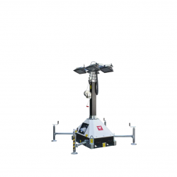 ITALTOWER LIGHTING TOWER WITH MANUAL LIFTING SYSTEM ORUS UP TO 9M - ILLUMATED AREA UP TO 9300 SQM