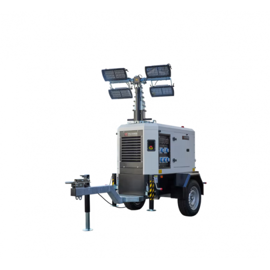 ITALTOWER LIGHTING TOWER WITH POWER GENERATOR & HYDRAULIC LIFTING SYSTEM POLAR UP TO 8.5M ILLUMINATED AREA 9300SQM - Kapountalis