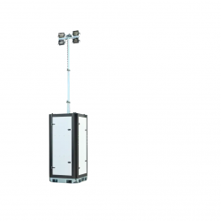 ITALTOWER LIGHTING TOWER FOR EMERGENCY SITUATIONS WITH MANUAL LIFTING SYSTEM SHIELD 5.5M 3000SQM