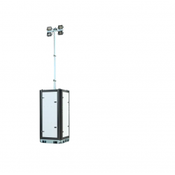 ITALTOWER LIGHTING TOWER FOR EMERGENCY SITUATIONS WITH MANUAL LIFTING SYSTEM SHIELD 5.5M 3000SQM