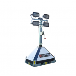 ITALTOWER LIGHTING TOWER WITH MANUAL LIFTING SYSTEM STREET PLUG-IN UP TO 5.5M - ILLUMATED AREA UP TO 4700 SQM