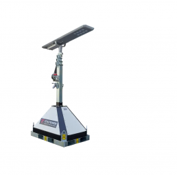 ITALTOWER SOLAR LIGHTING TOWER WITH MANUAL LIFTING SYSTEM STREET SOLAR  ILLUMATED AREA UP TO 480 SQM
