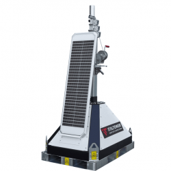 ITALTOWER SOLAR LIGHTING TOWER WITH MANUAL LIFTING SYSTEM STREET SOLAR ILLUMATED AREA UP TO 480 SQM