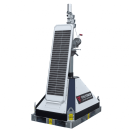 ITALTOWER SOLAR LIGHTING TOWER WITH MANUAL LIFTING SYSTEM STREET SOLAR  ILLUMATED AREA UP TO 480 SQM