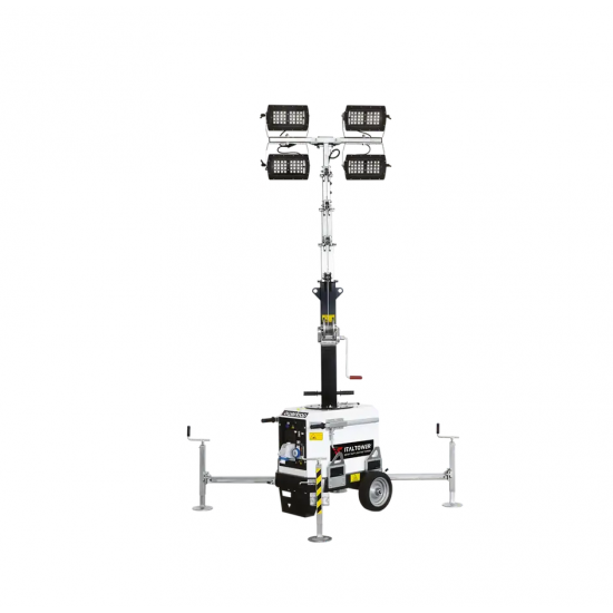 ITALTOWER LIGHTING TOWER WITH MANUAL LIFTING SYSTEM TOWERLOOP UP TO 7M - ILLUMATED AREA UP TO 4700 SQM - Kapountalis