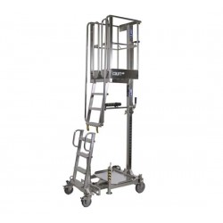 IXOLIFT X400 ATEX INOX ADJUSTABLE WORK PLATFORM for 3974 mm working height IXOLIFT X400 ATEX INOX ADJUSTABLE WORK PLATFORM for 3974 mm working height