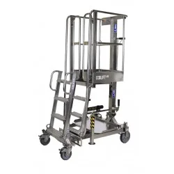 IXOLIFT X400 INOX ATEX ανυψωτικό ατόμων ΡΥΘΜΙΖΟΜΕΝΗ ΠΛΑΤΦΟΡΜΑ ΕΡΓΑΣΙΑΣ για 3974 mm ύψος εργασίας 