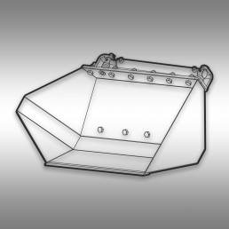 JANSEN SIDE TIPPING BUCKET 130L FOR COMPACT LOADER KL-200