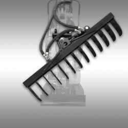 JANSEN HYDRAYLICALLY SWIVELING RAKE FOR MB-800 JANSEN HYDRAYLICALLY SWIVELING RAKE FOR MB-800