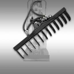  JANSEN HYDRAYLICALLY SWIVELING RAKE FOR MB-800 