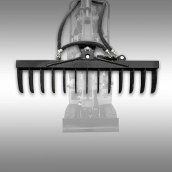JANSEN HYDRAYLICALLY SWIVELING RAKE FOR MB-800 JANSEN HYDRAYLICALLY SWIVELING RAKE FOR MB-800