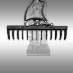  JANSEN HYDRAYLICALLY SWIVELING RAKE FOR MB-800 