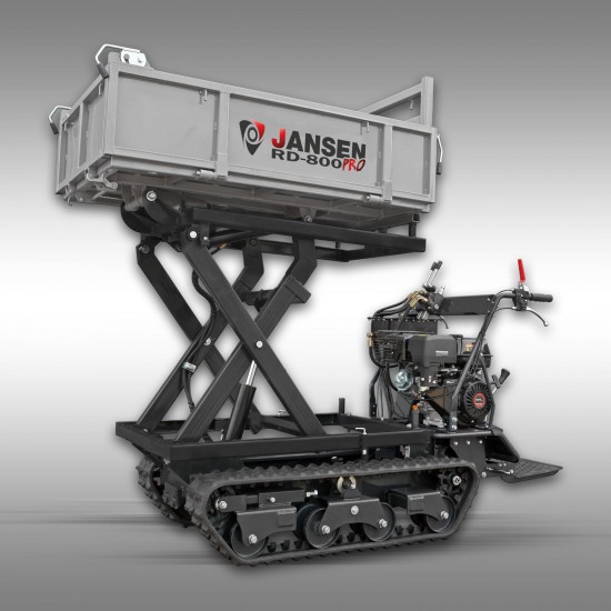 JANSEN CRAWLER TRANSPORTER WITH HYDRAULIC TIPPING & LIFT RD-800pro 1000KG - Kapountalis