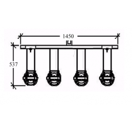 KSF GL-4H | Glass Cradle Attachment 250 kg