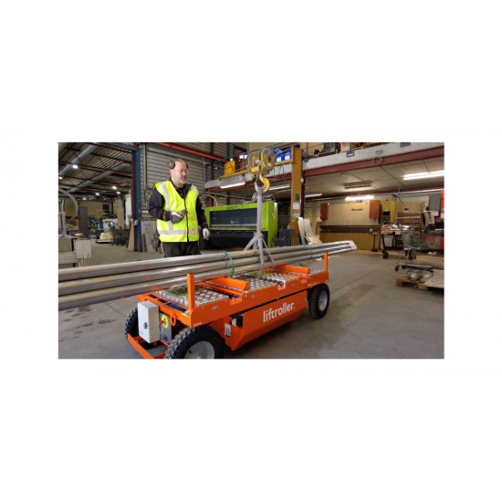 Liftroller E Mover - Remote controlled-Electric moving & lifting platform for materials and equipment up to 1200kg - Kapountalis