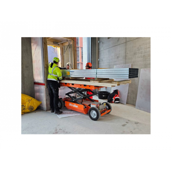 Liftroller e-wagon - Electric moving & lifting platform for materials and equipment up to 1200kg - Kapountalis