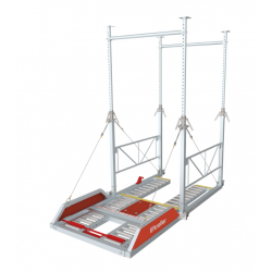 Liftroller floor - Platform for rolling materials and equipment from balcony or platform