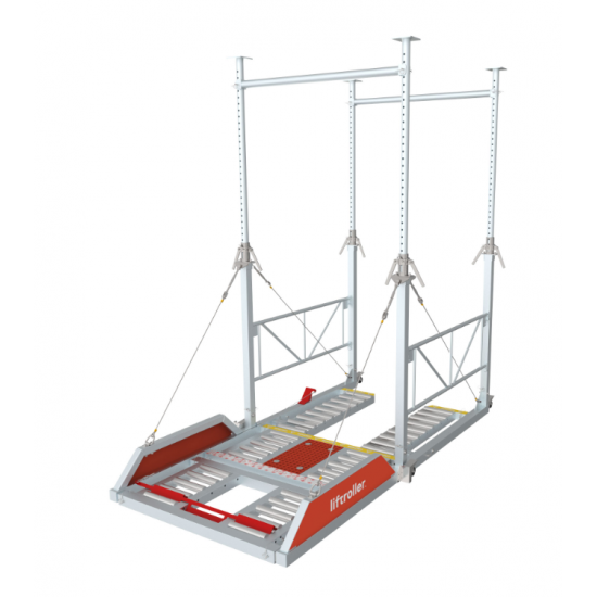 Liftroller floor - Platform for rolling materials and equipment from balcony or platform - Kapountalis