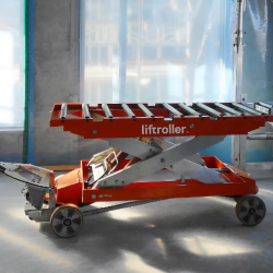 Liftroller wagon - Moving & lifting platform for materials and equipment Liftroller wagon - Moving & lifting platform for materials and equipment