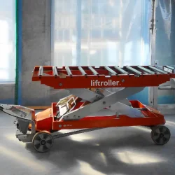 Liftroller wagon - Moving & lifting platform for materials and equipment Liftroller wagon - Moving & lifting platform for materials and equipment