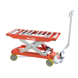 Liftroller wagon - Moving & lifting platform for materials and equipment Liftroller wagon - Moving & lifting platform for materials and equipment