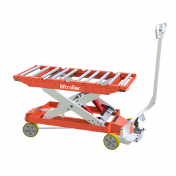 Liftroller wagon - Χειροκίνητη πλατφόρμα μεταφοράς & ανύψωσης εμπορευμάτων και εξοπλισμού 