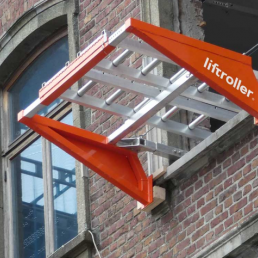 Liftroller wall - Πλατφόρμα μεταφοράς-κύλισης εμπορευμάτων και εξοπλισμού από το παράθυρο μέσα στο κτίριο