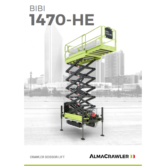 ALMACRAWLER ΜΙΝΙ ΕΡΠΥΣΤΡΙΟΦΟΡΟ ΨΑΛΙΔΩΤΟ ΑΝΥΨΩΤΙΚΟ BIBI 1470HE - 14M 300KG - Kapountalis
