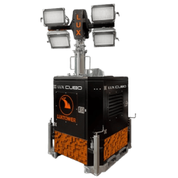 LUXTOWER LUX CUBO | High‑Power Lighting Tower up to 9300 m² with Generator and hydraulic Lift up to 8 m