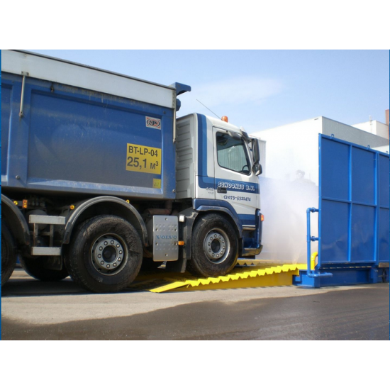 MB Dustcontrol EcoWash | Wheel washing system with closed loop and automatic entry sensor MB Dustcontrol EcoWash | Wheel washing system with closed loop and automatic entry sensor - Kapountalis