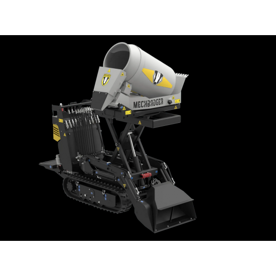 DIESEL TRACKED MIXER FOR 1070 KG - MECHBADGER DIESEL TRACKED MIXER FOR 1070 KG - MECHBADGER - Kapountalis