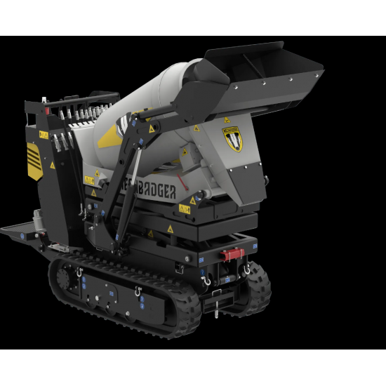 DIESEL TRACKED MIXER FOR 1070 KG - MECHBADGER DIESEL TRACKED MIXER FOR 1070 KG - MECHBADGER - Kapountalis