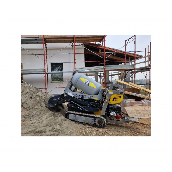 DIESEL TRACKED MIXER FOR 1070 KG - MECHBADGER DIESEL TRACKED MIXER FOR 1070 KG - MECHBADGER - Kapountalis