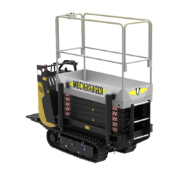 DIESEL SCISSOR WORKING PLATFORMS 7M -MECHBADGER DIESEL SCISSOR WORKING PLATFORMS 7M -MECHBADGER