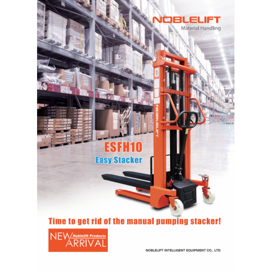 Semi-electric stacker 1000kg,2500mm stroke - Kapountalis
