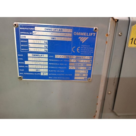 USED OMMELIFT 2200 RBD (2015) 22M 200KG - Kapountalis