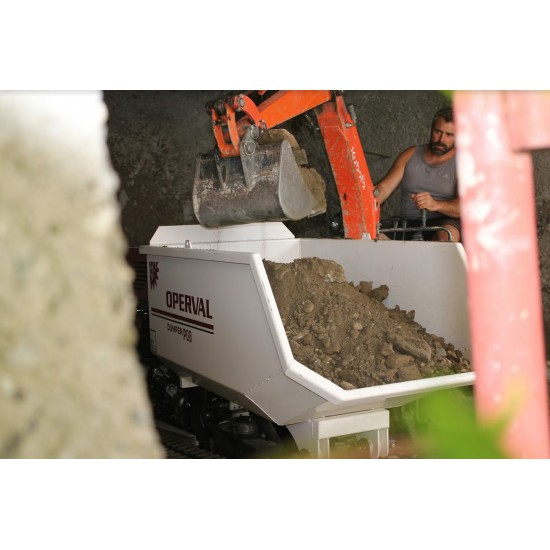 P08 Mini Dumper OPERVAL για 800kg με ασυρματο χειρισμο P08 Mini Dumper OPERVAL για 800kg με ασυρματο χειρισμο - Kapountalis